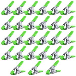 lot 19749 image: 27-Piece 6-inch Heavy Duty Spring Clamp, Large Spring Clamps for Woodworking, Metal Clips 2.4-inch Jaw Opening Clamps for Backdrop, Pool Cover, Photography
