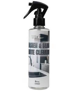 lot 20159 image: FLITZ Kitchen & Bath Matte Cleaner - 8oz of USA-Made Non-Abrasive Matte Black Cleaner - Removes Light Grease, Smudges, and Water Spots - Water-Based Cleaning Spray for Sinks and Baths (1 Pack) (Nozzle Broken)