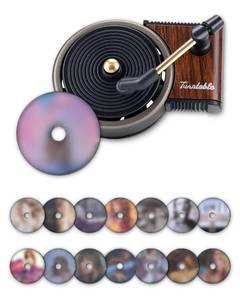 lot 20161 image: BOCACUE Record Player Car Air Freshener Vent Clip with 15pcs Refill Pads, Retro Floral Aromatherapy Diffuser for Taylor Merch Gift, Air Freshener Car Decor Accessories, Music Lovers Gifts