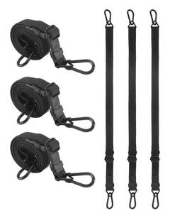 lot 20204 image: 48 Inch Adjustable Carabiner Bungee Cords with 190 Lbs Max Break Strength - Adjust from 28 to 48 - Heavy Duty Flat Carabiner Bungee Straps with Upgraded Hooks for Tents, Cargo, Luggage, etc (4 Pcs)