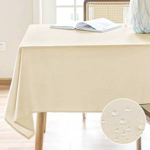 lot 20211 image: AUSSPVOCT Textured Tablecloth Rectangle 60x120 Water Resistant Spill-Proof Wipeable Table Cloth Wrinkle Free Fabric Dining Table Cover for Birthday Party Farmhouse Spring Kitchen Tablecloths