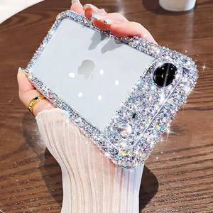 lot 20220 image: Cavdycidy Designer Compatible with iPhone 17 Air Bling Clear Case for Women,Cute Glitter Phone Case with Sparkle Rhinestone Diamond Camera Protection��Airbag Anti-Fall Crystal Hard Cover for Girl