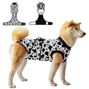 lot 20268 image: V.PET.B.R Dog Surgery Recovery Suit,Female Male Dog Onesie for Spay Neuter,Substitute E-Collar & Cone,Anti-Licking Breathable Onesie for Small Medium Large Dogs,Cow XXL