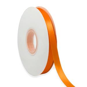 lot 20296 image: Orange Ribbon 38 Inch x 50 Yards Satin Ribbon Continuous, Single Face, for Crafts, Gift Wrapping, Floral Bouquet, Weddings, and Decorations, with Spool