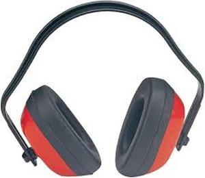 lot 2091 image: Small red hearing protection earmuffs
