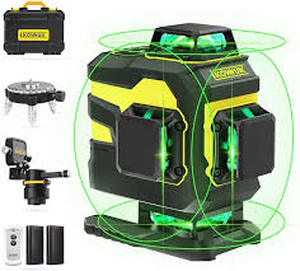 lot 14445 image: IKOWUK 3D Green Laser Level Kit with Case
