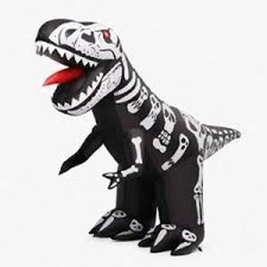 lot 19745 image: 8ft LED Inflatable Halloween Dinosaur Decoration
