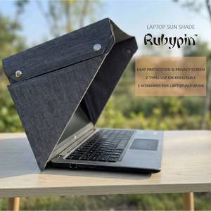 lot 1179 image: 4-in-1 Laptop Sun Shade Hood �� Screen Privacy Cover, Anti-Glare & Heat Protection, Contrast Enhancement �� Fits 121314and 15 -16 Laptops, Self-Standing Design, Portable and Foldable,Gray