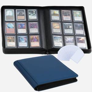 lot 1180 image: 9-Pocket Toploader Binder, Clovecat Premium Card Book�� Holds 252 Trading Card with 20 Removable Top-loader Sleeves��PU Card Holder Folders,Card Album for MTG, TCG, Yugioh, Game & Sports Cards(Blue)