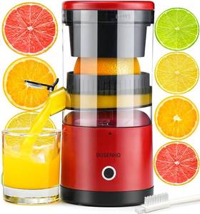 lot 1193 image: Electric Citrus Juicer Rechargeable - Electric Juicer Machines with USB and Cleaning Brush Portable Compact Juicer for Orange, Lemon, Limes