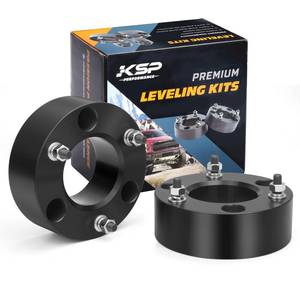 lot 1199 image: KSP 3 Front Leveling Kits for Silverado 1500 2WD4WD 2007-2026, Sierra 2WD4WD 2007-2026, 3 Inch Suspension Strut Spacers Lift Kits for Pickup with 6 Lug