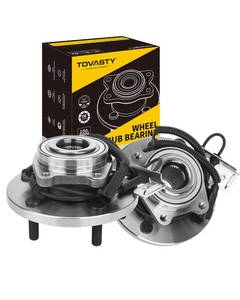 lot 1214 image: TOVASTY 2PCS 513273 Front Wheel Hub Bearing Assembly Compatible with Dodge Grand Caravan 2008-2016, Chrysler Town & Country 2008-2016, 5 Lugs wABS