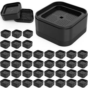 lot 1222 image: appacare 40 Pack Furniture Risers Adjustable Bed Risers Desk Leg Risers 1.38,Bed Lifts Risers Square Bed Raising Blocks for TableDeskCouchChairSofaBedCabinet