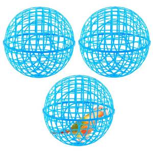 lot 1229 image: AceOrbit 3 Pack Rolling Chicken Ball Cage, 2026 Mobile Mesh Poultry Coop Ball for Free Range, Safety Globe Hutch for Chicks, Ducklings & Small Pets Outdoor Exercise and Roaming(11.02 Inch,Blue)