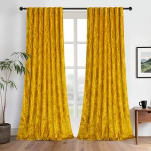 lot 1230 image: Velvet Curtains 96 inches - Luxury Room Darkening Curtains for Living Room Thermal Insulated Panels for Large Window Home Decor Backdrop Soft Drapery for Bedroom, 52 x 96, Warm Gold, Set of 2