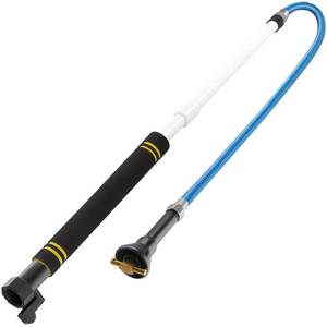 lot 1233 image: Frebuta Rv Black Tank Cleaner Wand,62.5 RV Holding Tank Swivel Stik Rinser 304 Stainless Steel Hose with Flexible Rotary Cleaning Sprayer For Camper Toilet RV Black Water Tank Cleaner Wand (62.5in)