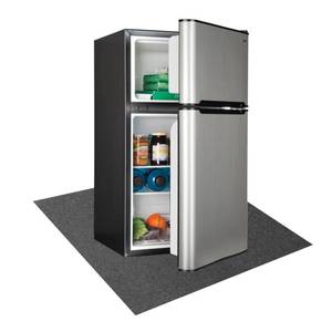 lot 2244 image: Refrigerators Mat, Multifunctional Home Appliance Mat Slip Resistant Under the Refrigerators Mat Protect refrigerators and floors, 36 x 36