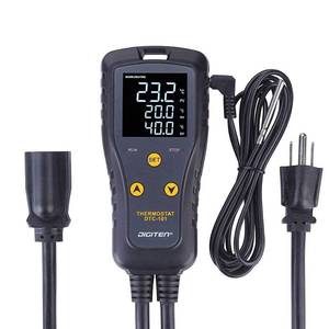 lot 2291 image: Digital Temperature Controller Simple Stage Thermostat Outlet Heating & Cooling Mode for Chest Freezer Refrigerator Homebrew Fermenter Greenhouse 110V 10A 1100W
