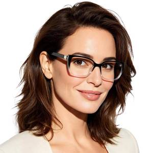 lot 2299 image: OCCI CHIARI Big Reading Glasses Women Stylish Square Reader 1.0 1.5 2.0 2.5 3.0 3.5 4.0 5.0 6.0(200 Blackclean)