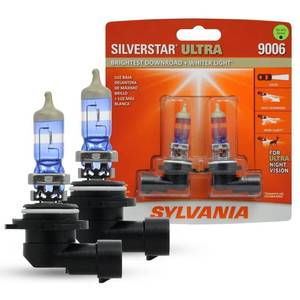 lot 2302 image: SYLVANIA - 9006 SilverStar Ultra - High Performance Halogen Headlight Bulb, High Beam, Low Beam and Fog Replacement Bulb, Brightest Down Road with Whiter Light, Tri-Band Technology (Contains 2 Bulbs)