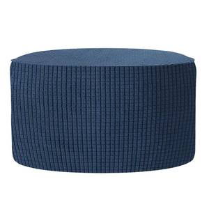 lot 2313 image: uxcell Ottomen Cover Round, Jacquard Ottomen Slipcover with Elastic Bottom Fit 76cm-104cm 29.9-40.9 Diameter, Stretchable Footrest Stool Covers for Furniture Protector, Navy Blue