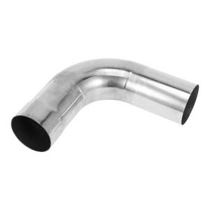 lot 2314 image: Motoforti 90 Degree Mandrel Exhaust Tube Car Exhaust Pipe Mandrel Bend DIY Custom Tubing Pipe 2.25 OD 5.91 Leg Length 304 Stainless Steel Silver Tone