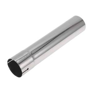 lot 2315 image: Motoforti 2.5 OD Straight Pipe Tube 201 Car Muffler Straight Pipe Tubing Piping 12 Length Expand-on One End Cutted Surface Polishing Silver Tone