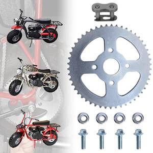 lot 2320 image: QYMOTO 50T Sprocket 420 Chain CT200U Rear Sprocket 50 Tooth 4 Hole for Coleman CT200U-EX,BT200X,MB165 MB200 Axis M200 Massimo MB165 MB200 Mini Bike