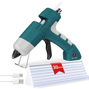 lot 2324 image: Cordless Hot Glue Gun Kit, 90s Fast Heating, Mini glue gun and sticks set with 2600mAh Type-C Rechargeable,30 Premium Glue Sticks,Ideal for DIY Crafts, Home Repairs, School Projects