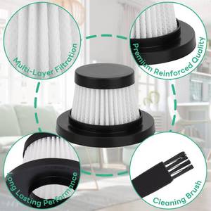 lot 2365 image: Vacuum Filters Replacement for Vacuum Cleaner as Seen on TV, Washable Hepa Filter for Compact Cordless Vacuum, High Efficiency Filters for Vac (3 Pack)