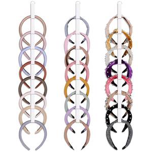 lot 2374 image: AOFLLU 3 PCS Headband Holder Organizer for Girl,Hanging Hairband Storage for Women,White Hair Hoop Display Hair Accessories Organizer Bedroom College Dorm Decor