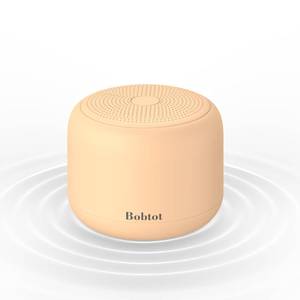 lot 2384 image: Bobtot Portable Bluetooth Speakers with Strap Easy to Carry, Wireless Waterproof Mini Speaker with Loud Stereo Sound, 20 Hours Playtime, Rechargeable Battery, Built-in Microphone, Orange