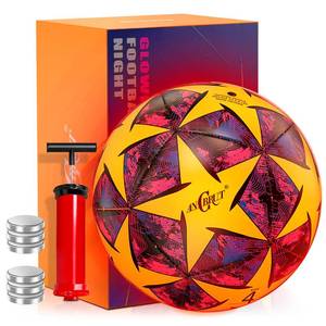 lot 3667 image: Professional Soccer Ball with Colorful Abstract Design