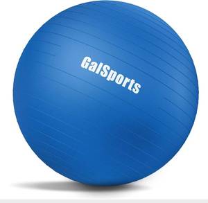 lot 3678 image: GalSports Exercise Ball for Core & Balance Training, Anti-Burst Slip Resistant Stability Ball for Home Gym & Physical Therapy, Office Chair Better Posture