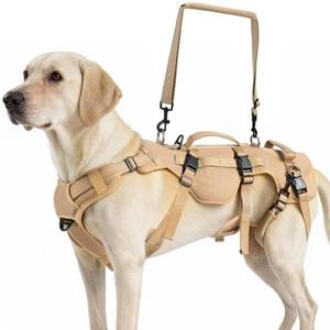lot 4315 image: PUPTECK Dog Lift Harness for Medium Large Sized Dog, Rehabilitation Sling for Hind Leg Support, Multifunctional Mobility Assistance Harness for Old, Disabled, Joint Injuries, Paralysis Dogs, Brown L