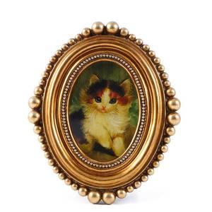 lot 4319 image: SIKOO Small Vintage Picture Frame 2.5x3.5 Antique Ornate Bronze Gold Photo Frame with Bead for Tabletop and Wall Mount Display Vintage Wall Decor Art Gallery