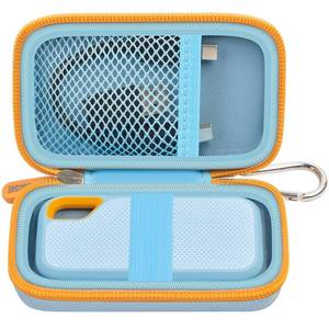 lot 4330 image: GWCASE Hard Case for SanDisk Extreme Portable SSD 1TB 2TB 4TB 8TB 500GB, External for Solid State Drive Travel Carrying Holder with Mesh Pocket for USB Cables & SD Cards (Bag Only)-Sky Blue