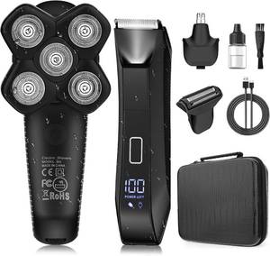 lot 4348 image: Manscape Body and Ball Trimmer for Men, Bald Head & Body Shaver, Mens Grooming Kits Pubic Groin Hair Trimmer, Body Groomer Electric Razors for Smooth Shaving, IPX7 Waterproof