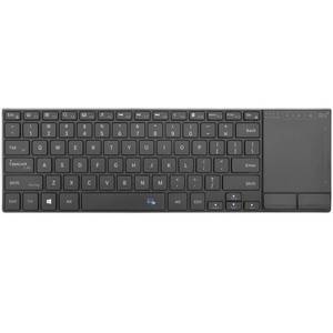 lot 4355 image: Rii 2.4G Wireless Keyboard,Bluetooth Keyboard(BT 5.12.4G),Aluminium Alloy Portable with Touchpad for Computer,PC,Tablet,iPad,Android TV Box,Smart TV,Windows,Mac (Black)