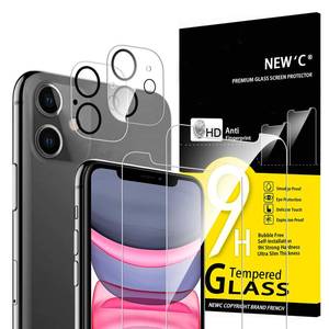 lot 4362 image: NEWC 4 Pack, 2 Pack for iPhone 13 Pro Max Screen Protector  2 Pack Camera Lens Protector, Sensor Protection,Case Friendly Tempered Glass Film