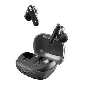 lot 4363 image: Skullcandy Smokin�� Buds Wireless Earbuds, Bluetooth Headphones, Noise Isolating Fit, Up to 20 Hours Battery, IPX4 Sweat and Water Resistant, Microphone for iPhone Android - Midnight Smoke