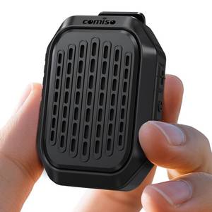 lot 4365 image: comiso Wearable Bluetooth Speaker, IPX7 Waterproof, Clip-On Portable Wireless Speaker, 10H Playtime, Built-in Mic for Hands-Free Calls, Running, Cycling, Outdoor (Black)