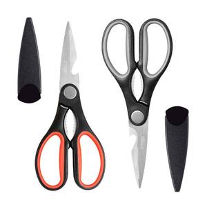 lot 4387 image: LIVINGO 8 Kitchen Scissors All Purpose - 2 Pack Heavy Duty Kitchen Meat Shears, Stainless Steel Multi-function Food Scissors for Cooking Cutting Chicken, Turkey, Bones, Poultry, Fish, and Vegetables