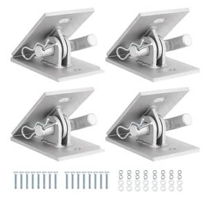 lot 4421 image: Venussar Floating Dock Hinges Kit, Pack of 2 Floating Dock Hinges Hardware, Connect Ramp to Floating Dock(Included Mounting Bolts)