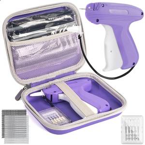 lot 4445 image: Stitch Gun for Clothes, Mini Stitchy Sewing Gun Stitchy Quick Clothing Fixer Gun with 6 Needles, 2500 White & 2500 Black Fasteners, Handheld Tagging Gun for Speedy Clothing Fixer Micro Tagging Gun