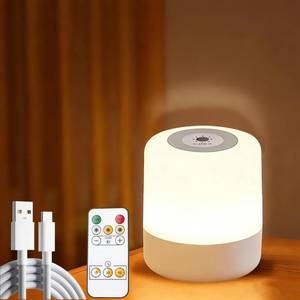 lot 4453 image: Awgssifum Baby Night Light 3 Colors Egg Light for Nursery Rechargeable Nursery Night Light Small Cordless Table&Bedside Lamp Eye Caring Dimmable LED Touch Night Lamp for Kids, Toddler, Nursing