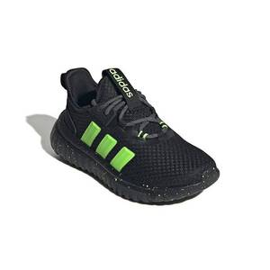 lot 5816 image: adidas Kaptir 4.0 Kids Running Shoes, Kids Unisex, Size 5, Black Lime Burst