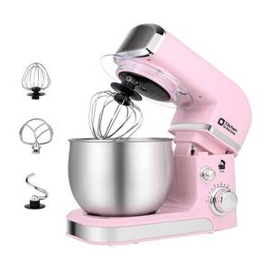 lot 5855 image: Kitchen in the box Stand Mixer,3.2Qt Small Electric Food Mixer,6 Speeds Portable Lightweight Kitchen Mixer for Daily Use with Egg Whisk,Dough Hook,Flat Beater (Pink)