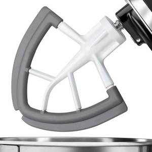 lot 6155 image: Flex Edge Beater for KitchenAid,Mixer Attachement Compatible With KitchenAid,Mixer Accessory,Fits Tilt-Head Stand Mixer Bowls For 4.5-5 Quart Bowls,Beater With Silicone Edges,Grey