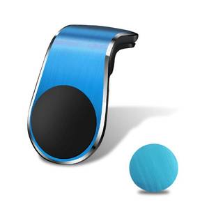 lot 6184 image: YoRise Magnetic Car Phone Holder, L Type 360° Rotatable Adjustable Car Air Vent Cellphone Mount, No-Hand Clip-On Navigation Bracket, Universal Vehicle Smartphones Stand Accessories (Blue)